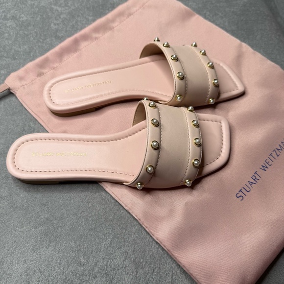 Stuart Weitzman Pearl Slide Sandal in Rosewater size 6 NWT - Picture 4 of 6